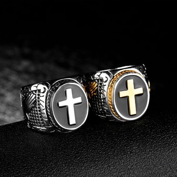 wedding rings vintage stainless steel cross ring men gold punk hip hop christian biker signet jewelry amulet gift wholesale, Slivery;golden
wedding rings vintage stainless steel cross ring men gold punk hip hop christian biker signet jewelry amulet gift wholesale, Slivery;golden