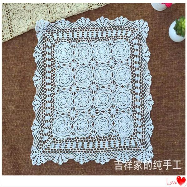 table cloth handmade hook needle crochet 100% cotton knitted decoration sofa towel square meters white
table cloth handmade hook needle crochet 100% cotton knitted decoration sofa towel square meters white