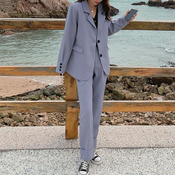 women's two piece pants women blazer suits long sleeve single- breasted suit office ladies two-piece sets 2021 spring autumn, White
women's two piece pants women blazer suits long sleeve single- breasted suit office ladies two-piece sets 2021 spring autumn, White