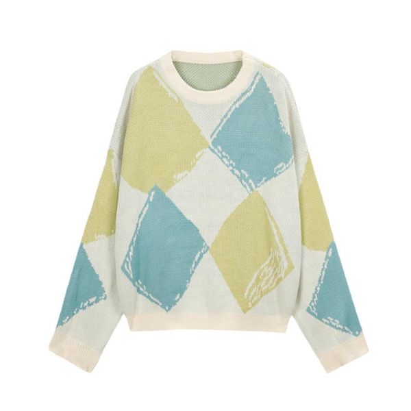 women's sweaters women knitted sweater fashion oversized pullovers ladies winter argyle loose korean college jumper sueter mujer, White;black
women's sweaters women knitted sweater fashion oversized pullovers ladies winter argyle loose korean college jumper sueter mujer, White;black