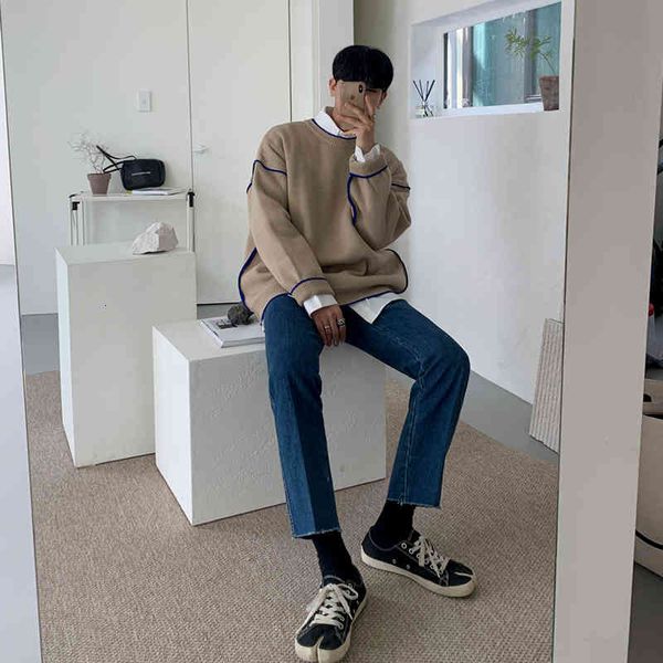 men's sweaters iefb/roupa masculina suéter gola redonda, camisola solta coreana para homens outono e inverno, novas roupas grossas 9y42, White;black
men's sweaters iefb/roupa masculina suéter gola redonda, camisola solta coreana para homens outono e inverno, novas roupas grossas 9y42, White;black