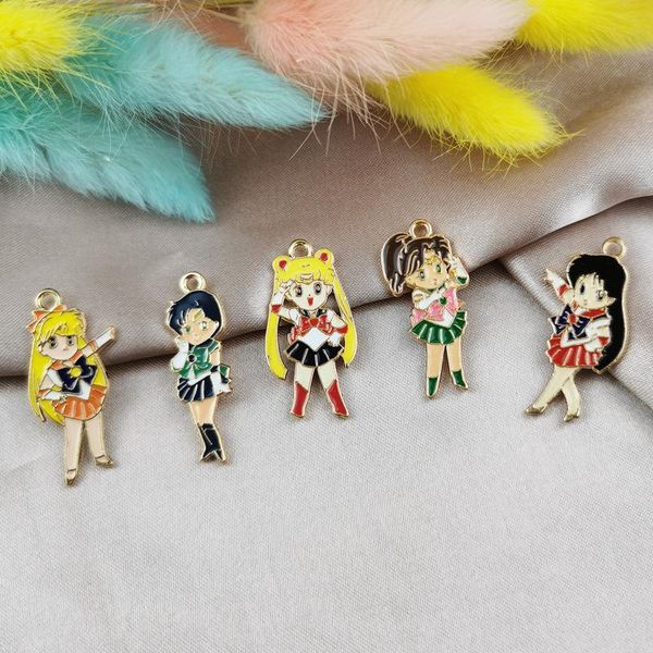 charms 10pcs cartoon moon beautiful girl alloy dripping small pendant necklace keychain earrings diy handmade, Bronze;silver
charms 10pcs cartoon moon beautiful girl alloy dripping small pendant necklace keychain earrings diy handmade, Bronze;silver