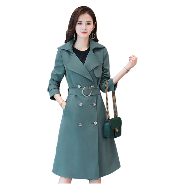 women's trench coats autumn plus size spring windbreaker coat fashion medium long section was thin jacket overcoat, Tan;black
women's trench coats autumn plus size spring windbreaker coat fashion medium long section was thin jacket overcoat, Tan;black