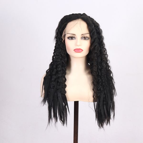 three-ply braided man-made wig with lace front and crochet hair cover sold in africa, Black;brown
three-ply braided man-made wig with lace front and crochet hair cover sold in africa, Black;brown