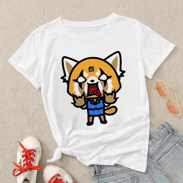 women's t-shirt aggretsuko streetwear women t shirts cute japanese clothes kawaii fashion young casual 2021 anime harajuku wholesale ts, White
women's t-shirt aggretsuko streetwear women t shirts cute japanese clothes kawaii fashion young casual 2021 anime harajuku wholesale ts, White