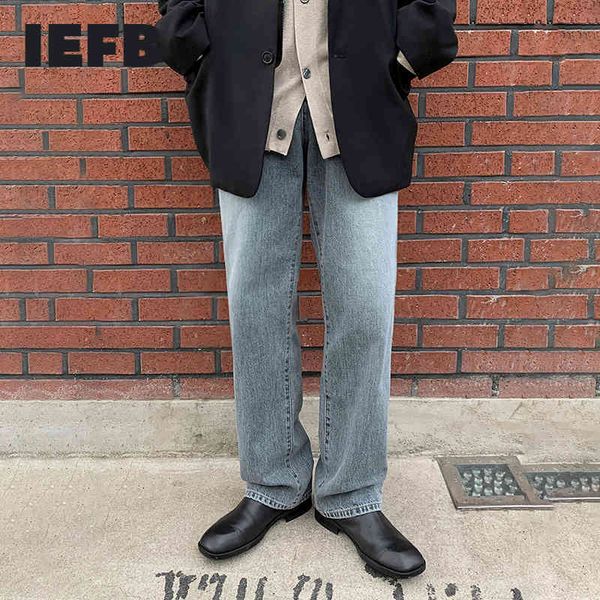 iefb men's jeans korean spring straight loose casual long pants trend wide leg trousers vintage denim pants 9y5450 210524, Blue
iefb men's jeans korean spring straight loose casual long pants trend wide leg trousers vintage denim pants 9y5450 210524, Blue
