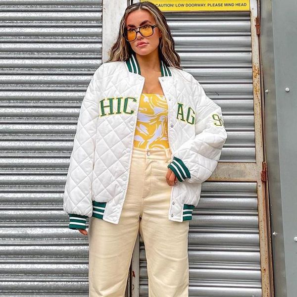 women's jackets 021 autumn and winter letters embroidery fashion baseball uniform coat cotton-padded clothes women windbreaker, Black;brown
women's jackets 021 autumn and winter letters embroidery fashion baseball uniform coat cotton-padded clothes women windbreaker, Black;brown
