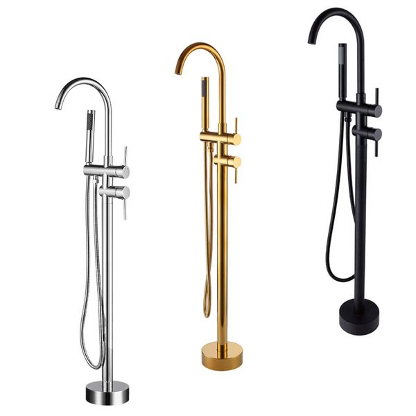 brushed gold floot stand bathtub faucets black , polished golden ,chrome bathroom faucet
brushed gold floot stand bathtub faucets black , polished golden ,chrome bathroom faucet