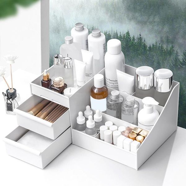 bathroom storage & organization plastic deskmakeup cosmetic organizer box jewelry nail polish container with drawers l99
bathroom storage & organization plastic deskmakeup cosmetic organizer box jewelry nail polish container with drawers l99