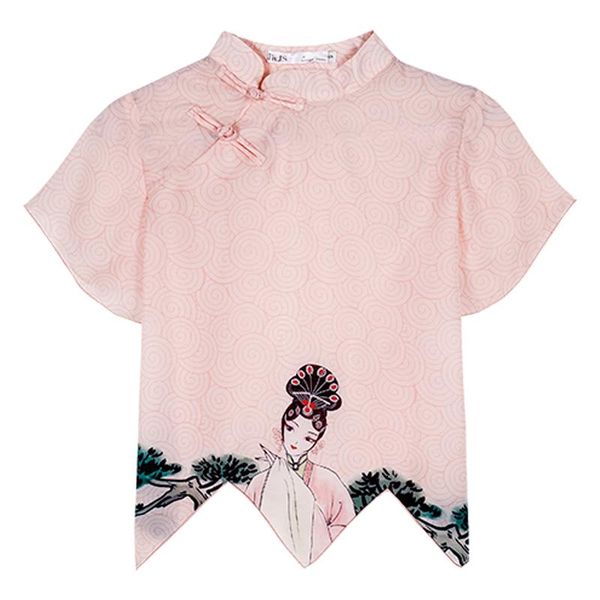 ethnic clothing 2021 short-sleeved women's traditional chinese costumes hanfu graceful cheongsam shirts summer, Red
ethnic clothing 2021 short-sleeved women's traditional chinese costumes hanfu graceful cheongsam shirts summer, Red