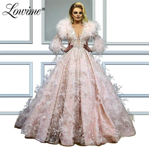 party dresses pink evening dress v neck long sleeves with feather custom arabic gowns 2021 abendkleider dubai turkish middle east women, White;black
party dresses pink evening dress v neck long sleeves with feather custom arabic gowns 2021 abendkleider dubai turkish middle east women, White;black