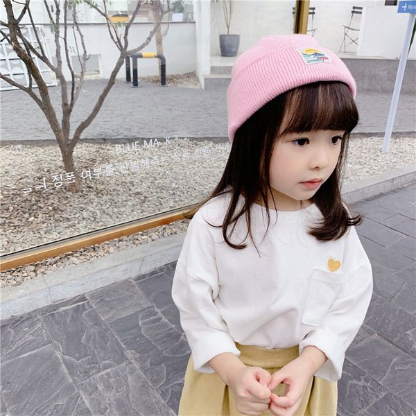 spring autumn pure cotton heart embroidery t shirts boys girls soft casual long sleeve solid color tees 210508, Blue
spring autumn pure cotton heart embroidery t shirts boys girls soft casual long sleeve solid color tees 210508, Blue