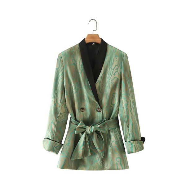 women's suits & blazers krsb autumn green striped printed suit collar double-breasted long sleeve blazer gorgeous high street style, White;black
women's suits & blazers krsb autumn green striped printed suit collar double-breasted long sleeve blazer gorgeous high street style, White;black