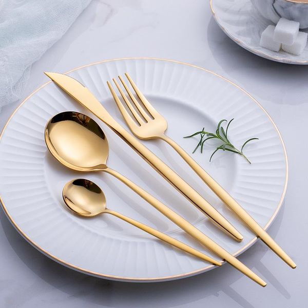 dinnerware sets 4pcs cutlery set fork spoon knife stainless steel golden home dinner ccamping silverware flatware travel tableware
dinnerware sets 4pcs cutlery set fork spoon knife stainless steel golden home dinner ccamping silverware flatware travel tableware