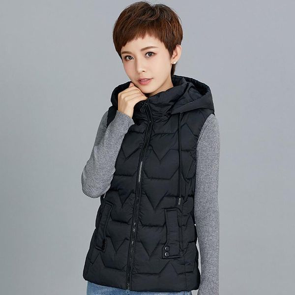 women's vests 2021 sleeveless jacket women hooded solid autumn winter vest female stand collar loose korean style cotton padded waistco, Black;white
women's vests 2021 sleeveless jacket women hooded solid autumn winter vest female stand collar loose korean style cotton padded waistco, Black;white