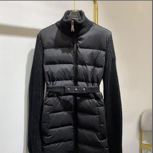 baroque knit women down jackets coat fashion patchwork designer parkas jacket 3 colors soft touch female coats, Black
baroque knit women down jackets coat fashion patchwork designer parkas jacket 3 colors soft touch female coats, Black