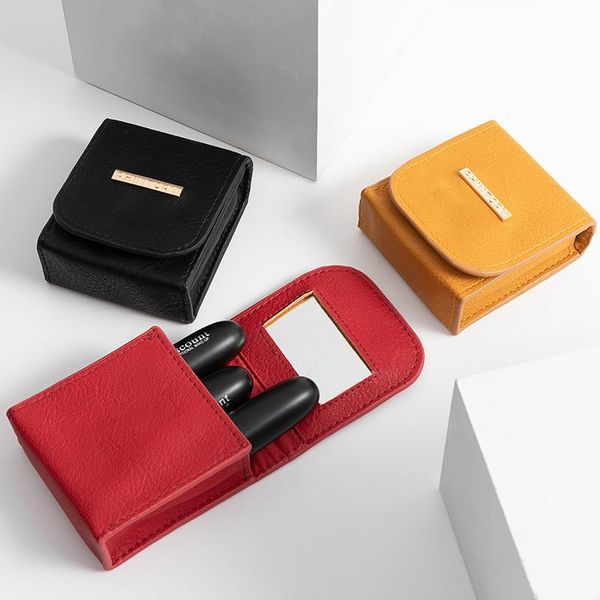 gift wrap lipstick cosmetic bag with mirror makeup travel pouch pu leather portable beauty case small storage cases can customized
gift wrap lipstick cosmetic bag with mirror makeup travel pouch pu leather portable beauty case small storage cases can customized