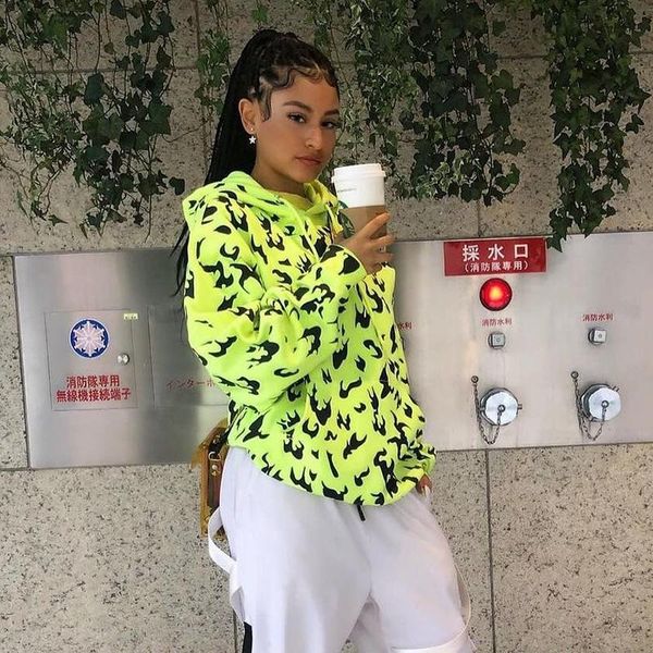 women's hoodies & sweatshirts zhuzunzhe autumn winter women sweatshirt flame pullover streetwear festival clothing neon loose oversize, Black
women's hoodies & sweatshirts zhuzunzhe autumn winter women sweatshirt flame pullover streetwear festival clothing neon loose oversize, Black