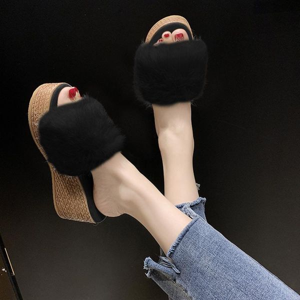 sandals women summer wedges casual fluffy sandalias shoes woman candy colored heels large size fashion fur, Black
sandals women summer wedges casual fluffy sandalias shoes woman candy colored heels large size fashion fur, Black