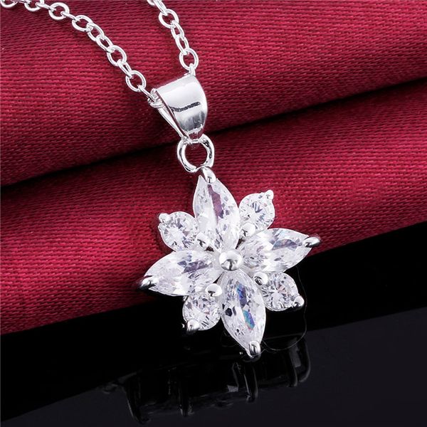 lady's sterling silver plated flower with zircon pendant necklaces gssn581 fashion lovely 925 silver plate jewelry necklace
lady's sterling silver plated flower with zircon pendant necklaces gssn581 fashion lovely 925 silver plate jewelry necklace