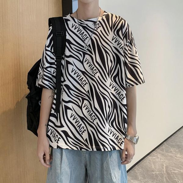 men's t-shirts creative striped t-shirt harajuku style summer tide brand ins hong kong couple wear trendy loose half-sleeved shirt, White;black
men's t-shirts creative striped t-shirt harajuku style summer tide brand ins hong kong couple wear trendy loose half-sleeved shirt, White;black