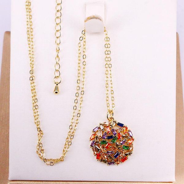 pendant necklaces 3pcs, colorful micro pave multi round for women cz crystal fashion rainbow zirconia jewelry, Silver
pendant necklaces 3pcs, colorful micro pave multi round for women cz crystal fashion rainbow zirconia jewelry, Silver