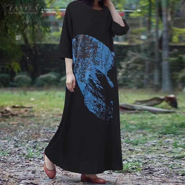 casual dresses womens loose vestidos daily kftan plus size fashion summer zanzea floral printed long female robe, Black;gray
casual dresses womens loose vestidos daily kftan plus size fashion summer zanzea floral printed long female robe, Black;gray