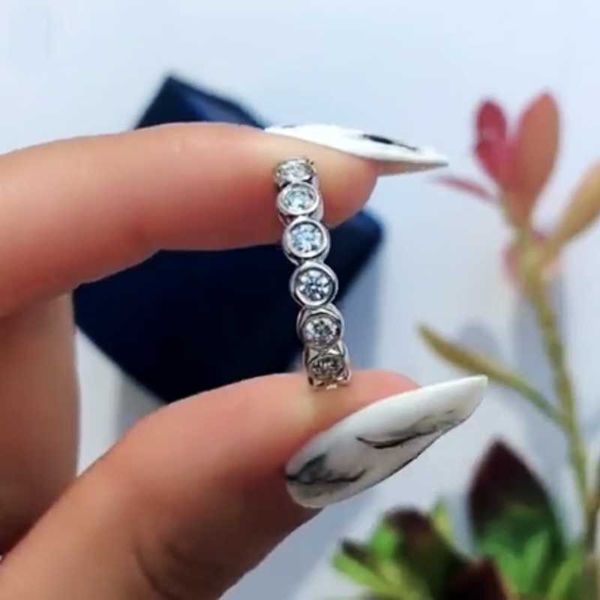 cluster rings 100% 925 sterling silver pave full diamond band cocktail engagement wedding gemstone for women men jewelry, Golden;silver
cluster rings 100% 925 sterling silver pave full diamond band cocktail engagement wedding gemstone for women men jewelry, Golden;silver