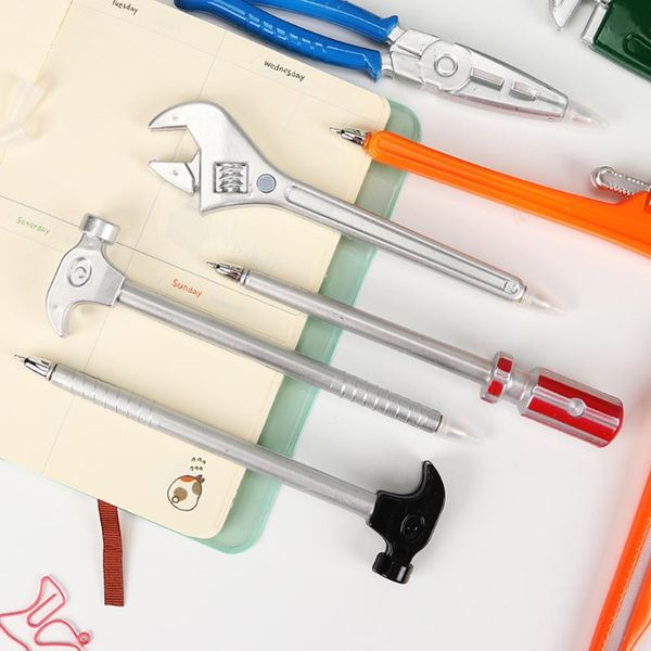 1pcs ballpoint pens art knife head simulation hardware tools vise hand hammer creative personalized stationery, Blue;orange
1pcs ballpoint pens art knife head simulation hardware tools vise hand hammer creative personalized stationery, Blue;orange