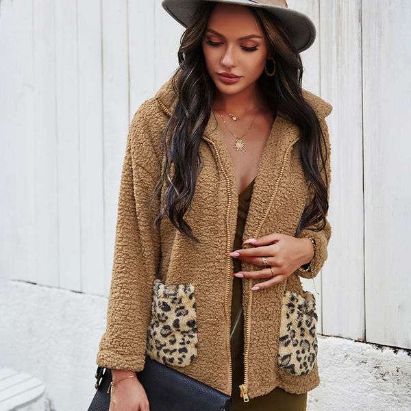 autumn winter warm faux fur coat women thick teddy jacket plush soft teddy coats ladies loose leopard fluffy jackets for women, Tan;black
autumn winter warm faux fur coat women thick teddy jacket plush soft teddy coats ladies loose leopard fluffy jackets for women, Tan;black