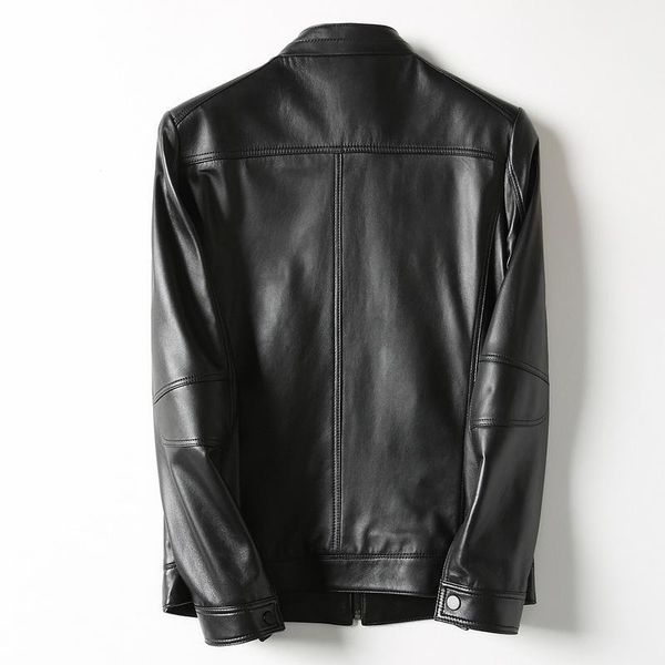men's leather & faux short genuine jacket men korean sheepskin coat casual jackets biker veste cuir homme kfs18m006 kj2168, Black
men's leather & faux short genuine jacket men korean sheepskin coat casual jackets biker veste cuir homme kfs18m006 kj2168, Black