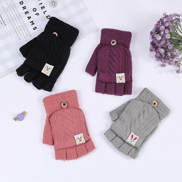 gloves half finger women' winter student writing office warm knitted wool exposed finger twist flip, Blue;gray
gloves half finger women' winter student writing office warm knitted wool exposed finger twist flip, Blue;gray