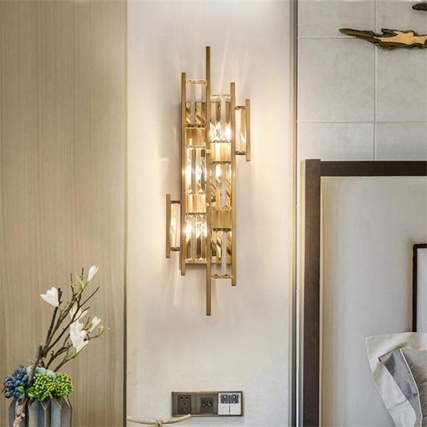 wall lamps modern gold metal luxury led crystal lamp for kitchen corridor living room loft restaurant decor sconce luminaire
wall lamps modern gold metal luxury led crystal lamp for kitchen corridor living room loft restaurant decor sconce luminaire