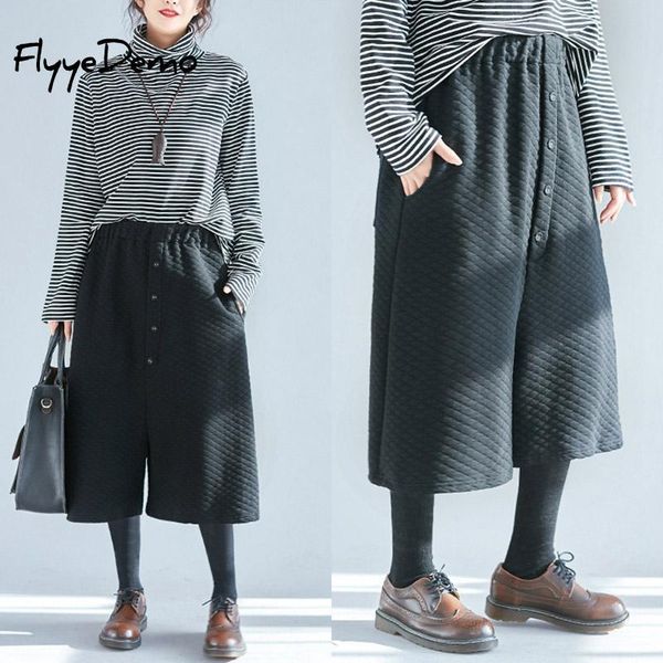 women's pants & capris oversized solid color elastic mid waist skirt 2021 autumn winter vintage loose calf-length wide leg plus size, Black;white
women's pants & capris oversized solid color elastic mid waist skirt 2021 autumn winter vintage loose calf-length wide leg plus size, Black;white