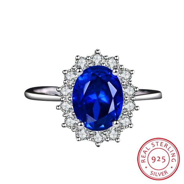 cluster rings big oval engagement ring vintage female natural blue sapphire stone real solid 925 sterling silver wedding for women, Golden;silver
cluster rings big oval engagement ring vintage female natural blue sapphire stone real solid 925 sterling silver wedding for women, Golden;silver