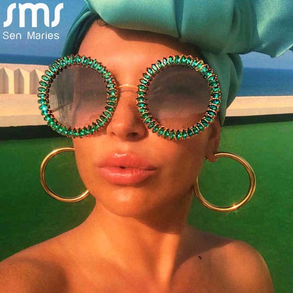 rhinestone round women 2021 luxury brand designer glasses big diamond female eyewear vintage sunglasses men shades, Silver
rhinestone round women 2021 luxury brand designer glasses big diamond female eyewear vintage sunglasses men shades, Silver
