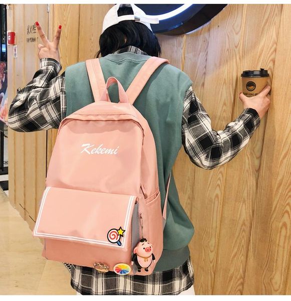 backpack 2021 waterproof nylon travel candy female school bag for teenage girls mochilas pig bags casual rucksack
backpack 2021 waterproof nylon travel candy female school bag for teenage girls mochilas pig bags casual rucksack