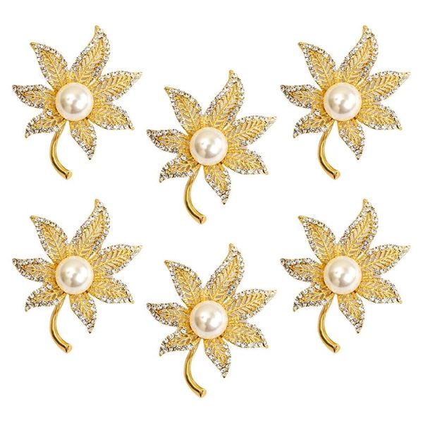napkin rings 6 pcs elegant leaf buckles with pearls rhinestone handmade serviette buckle holder dinner decoration
napkin rings 6 pcs elegant leaf buckles with pearls rhinestone handmade serviette buckle holder dinner decoration