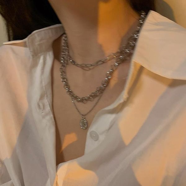 chains 2021 necklace for women trendy accessories stacking design sense niche light luxury female hip hop clavicle chain, Silver
chains 2021 necklace for women trendy accessories stacking design sense niche light luxury female hip hop clavicle chain, Silver
