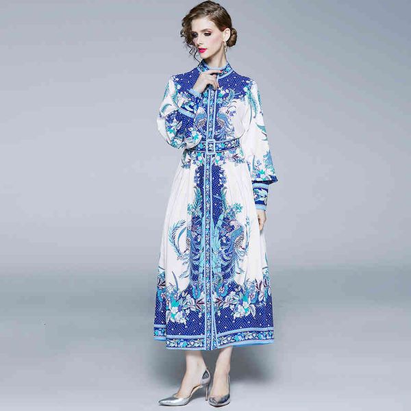 autumn single-breasted maxi fashion lantern woman's lovely track vintage blue impression long dress vydj, Black;gray
autumn single-breasted maxi fashion lantern woman's lovely track vintage blue impression long dress vydj, Black;gray