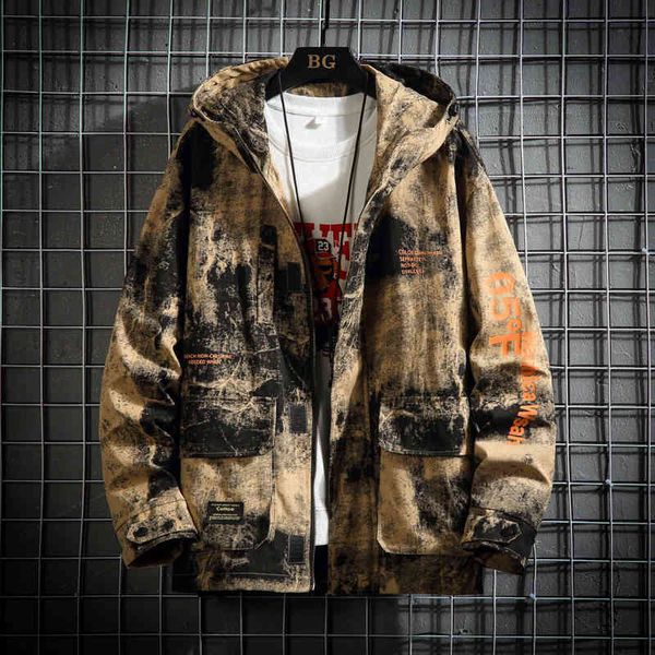 men's jackets spring autumn men fashion trend camouflage loose coat male oversize streetwear plus size ngew, Black;brown
men's jackets spring autumn men fashion trend camouflage loose coat male oversize streetwear plus size ngew, Black;brown