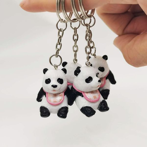 2021 fashion keychain creative cartoon baby cute giant panda key chain bag pendant gift, Silver
2021 fashion keychain creative cartoon baby cute giant panda key chain bag pendant gift, Silver