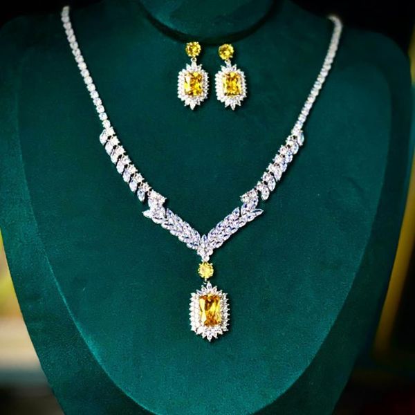 earrings & necklace color diamond square super flash suit wedding fashion lady exquisite party style jewelry, Silver
earrings & necklace color diamond square super flash suit wedding fashion lady exquisite party style jewelry, Silver