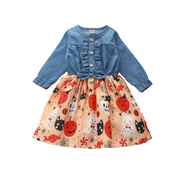 girl's dresses children's festive cosplay dress toddler kids baby girls print halloween printed pumpkin denim princess outfits, Red;yellow
girl's dresses children's festive cosplay dress toddler kids baby girls print halloween printed pumpkin denim princess outfits, Red;yellow