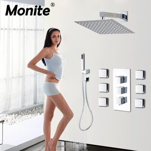 thermostatic 8 10 12 16 shower head wall mounted led square brass rainfall set 6 jets bathroom kit sets
thermostatic 8 10 12 16 shower head wall mounted led square brass rainfall set 6 jets bathroom kit sets