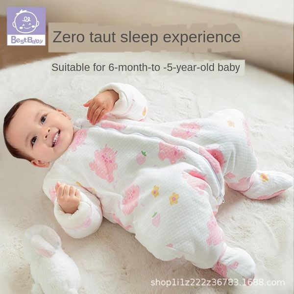 baby sleeping bag split leg born supplies cotton long-sleeved gauze pajamas 0-5 children bags
baby sleeping bag split leg born supplies cotton long-sleeved gauze pajamas 0-5 children bags