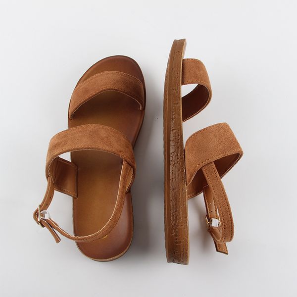 female footwear summer ladies flat sandals casual buckle strap womens shoes 2021 suede leather fashion comfortable beach shoes, Black
female footwear summer ladies flat sandals casual buckle strap womens shoes 2021 suede leather fashion comfortable beach shoes, Black
