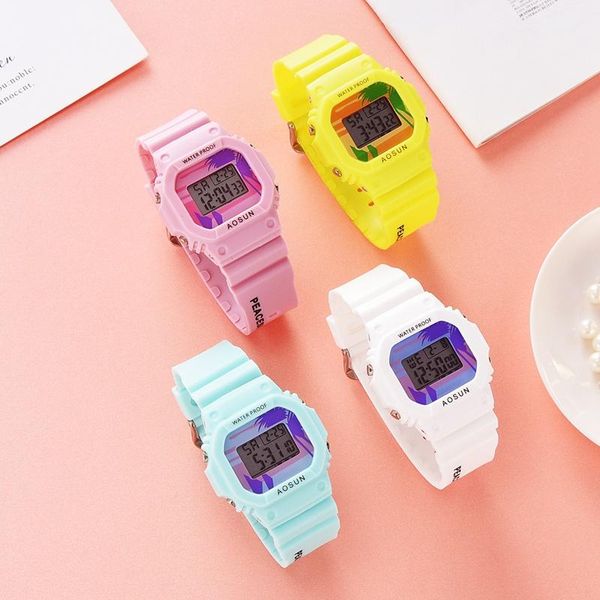 wristwatches 2021 multifunction electronic sport woman watch waterproof silicone student big dial clock relogios femininos, Slivery;brown
wristwatches 2021 multifunction electronic sport woman watch waterproof silicone student big dial clock relogios femininos, Slivery;brown