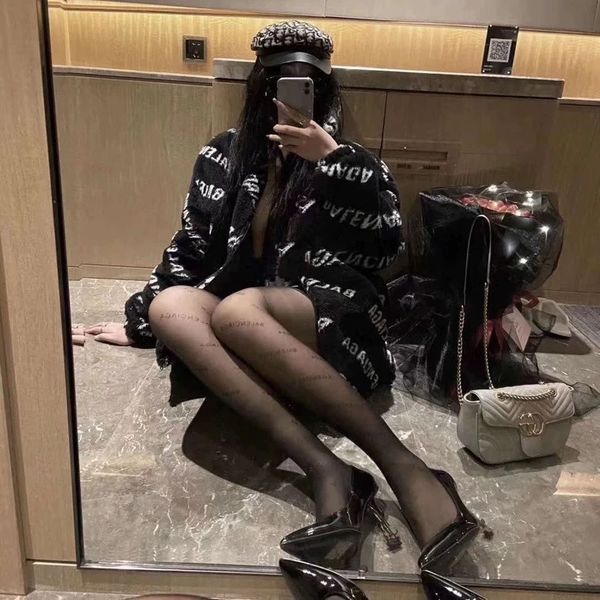 spring 2021 b letter printing personalized style thin versatile bottomed jumpers black silk stockings trendy and cool, Black;white
spring 2021 b letter printing personalized style thin versatile bottomed jumpers black silk stockings trendy and cool, Black;white