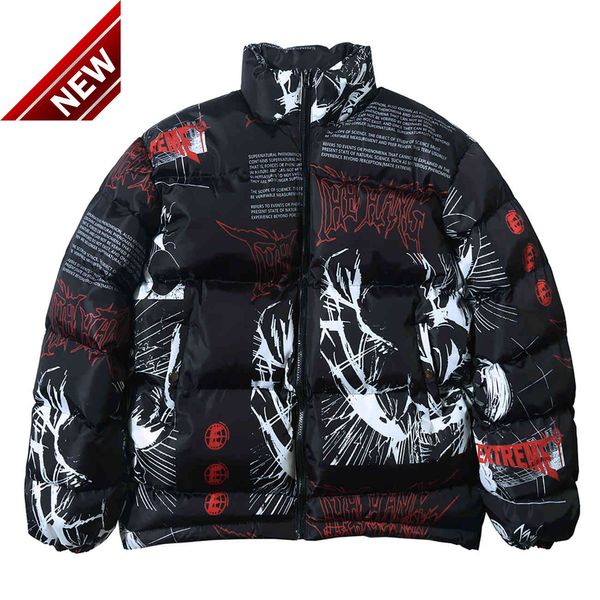 new down jacket japanese cartoon graffiti print men thick parka winter warm padded coats harajuku windbreaker streetwear, Black
new down jacket japanese cartoon graffiti print men thick parka winter warm padded coats harajuku windbreaker streetwear, Black